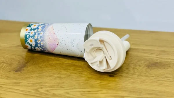 Dağ və Çobanyastığı Çiçək Dizaynlı Termos Stəkan – 520 ml - Grido hədiyyə mağazası