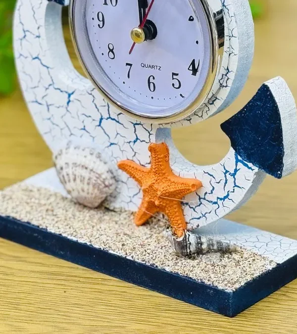 Dəniz Temalı Lövbər Saatı 16 x 12 sm ⚓🕰️ - Grido hədiyyə mağazası