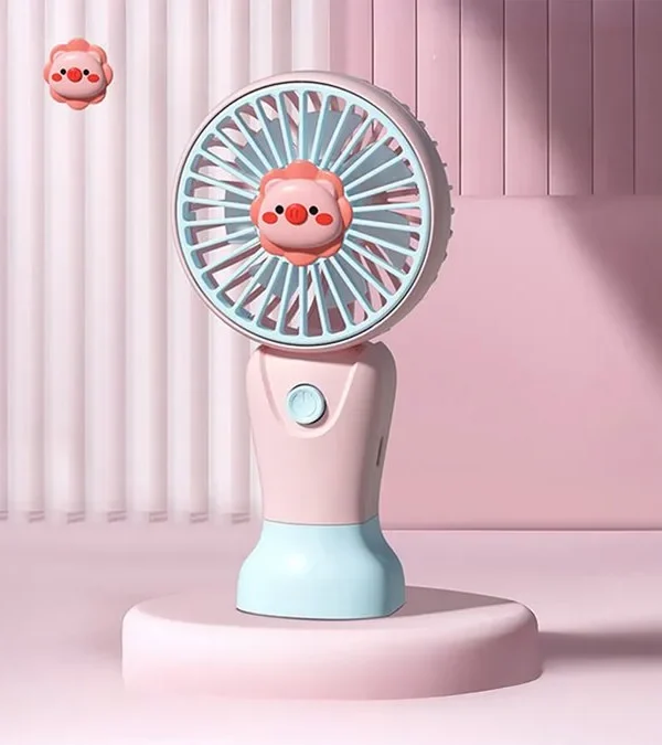 Donuz Çəhrayı Mini Sərinkeş Fan Dairə Başlıq CS1389 - Grido hədiyyə mağazası