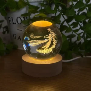 Elsa Frozen Yolu İşıqlı Kristal Kürə (Kiçik 5.5 x 7.5 sm) - Grido hədiyyə mağazası