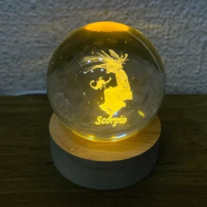 Əqrəb Bürcü Kürə İşıq (Kiçik 5.5 x 7.5 sm) - Grido hədiyyə mağazası