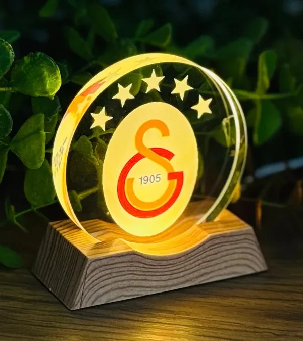 Galatasaray Loqolu LED Kürə İşıq - Grido hədiyyə mağazası