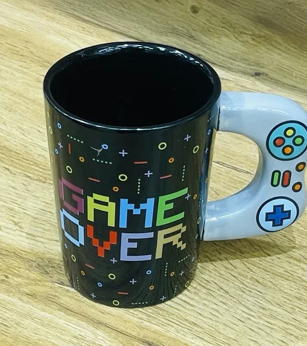 Game Over Dizaynlı Keramika Fincan - Grido hədiyyə mağazası