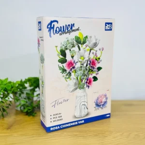 Gül Buketi Güldanlı Konstruksiya Seti – Rosa Chinensis Purple roses 605 Hissə - Grido hədiyyə mağazası