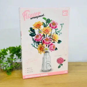 Gül Buketi Konstruksiya Seti – Interwoven Roses are in full bloom 518 Hissə - Grido hədiyyə mağazası