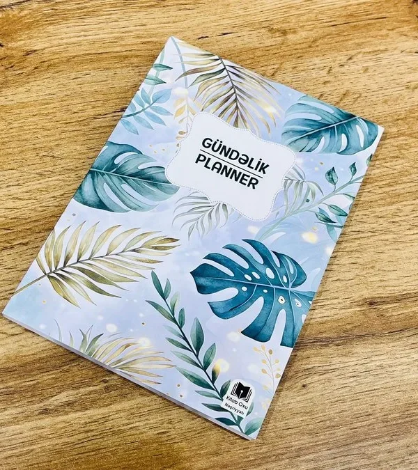 Gündəlik Planner Yaşıl Yarpaq-Azərbaycan Dilində - Grido hədiyyə mağazası