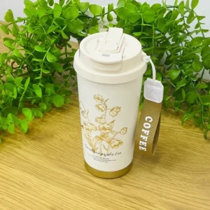 Gündəlik Termos 520 Ml Qızılı Çiçək - Grido hədiyyə mağazası