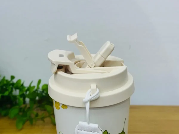 Gündəlik Termos 520 Ml Yaşıl-Sarı Çiçək - Grido hədiyyə mağazası