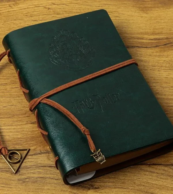 Harry Potter Dəri Qeyd Dəftəri Yaşıl - Grido hədiyyə mağazası