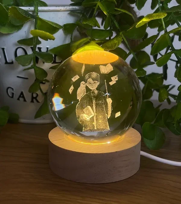 Harry Potter İşıqlı Kristal Kürə (Kiçik 5.5 x 7.5 sm) - Grido hədiyyə mağazası