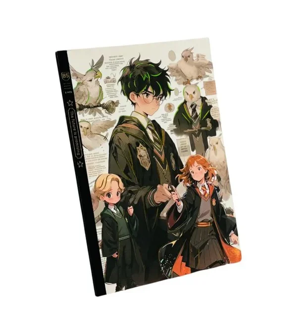 Harry Potter Temalı Düz Xəttli Bloknot B5 Ağ✨🦉 - Grido hədiyyə mağazası