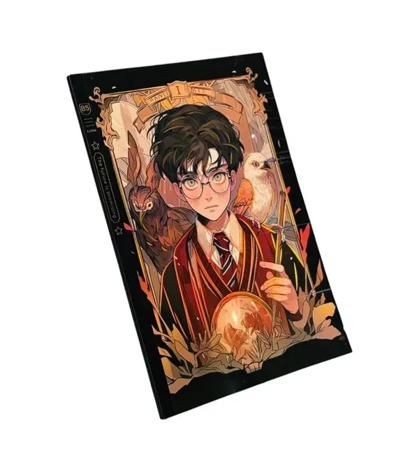 Harry Potter Temalı Düz Xəttli Bloknot B5 Qəhvəyi✨🦉 - Grido hədiyyə mağazası