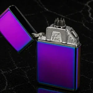 Hədiyyəlik Bənövşəyi 616 USB Şarjlı Elektron Alışqan , Küləyə Davamlı Metal Çaxmaq - Grido hədiyyə mağazası