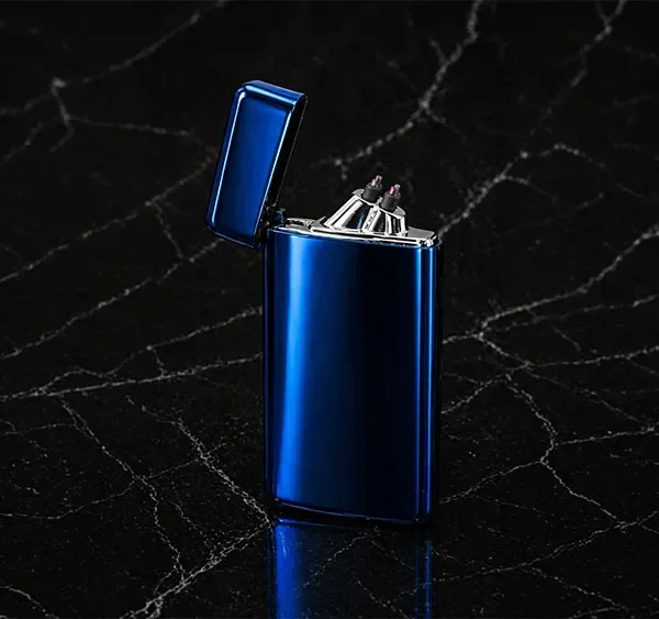 Hədiyyəlik Göy 6015 USB Şarjlı Elektron Alışqan Küləyə Davamlı Metal Çaxmaq - Grido hədiyyə mağazası