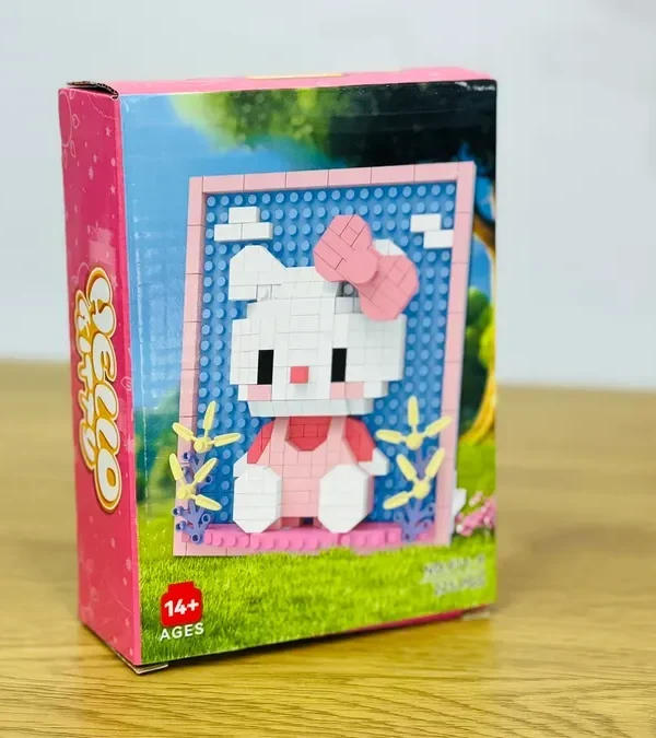 Hello Kitty Pixel Art Konstruksiya Seti (275 hissə) Çərçivə - Grido hədiyyə mağazası