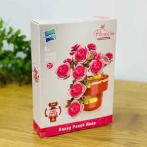 Honey Peach Rose Konstruksiya Gül Dəsti 162 Hissə 113-27 - Grido hədiyyə mağazası