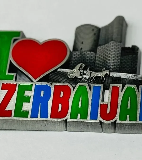 I Love Azerbaijan Dəmir Maqnit - Grido hədiyyə mağazası