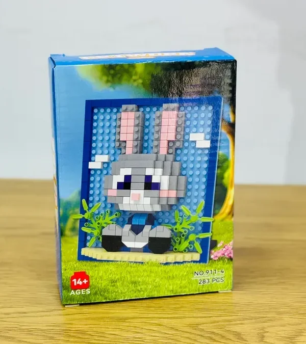 Judy Hopps (Zootopia) Pixel Art Konstruksiya Seti (283 hissə) Çərçivə - Grido hədiyyə mağazası