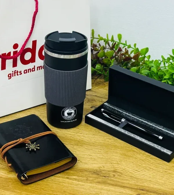 Klassik Gentleman Qara Hədiyyə Seti Bəy Üçün Gift Box - Grido hədiyyə mağazası