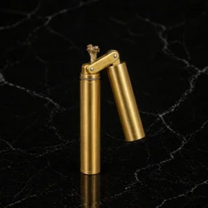 Klassik Qızılı Fitilli Alışqan 6073 – Minimal & Premium Dizayn, Hədiyyəlik Alışqan - Grido hədiyyə mağazası