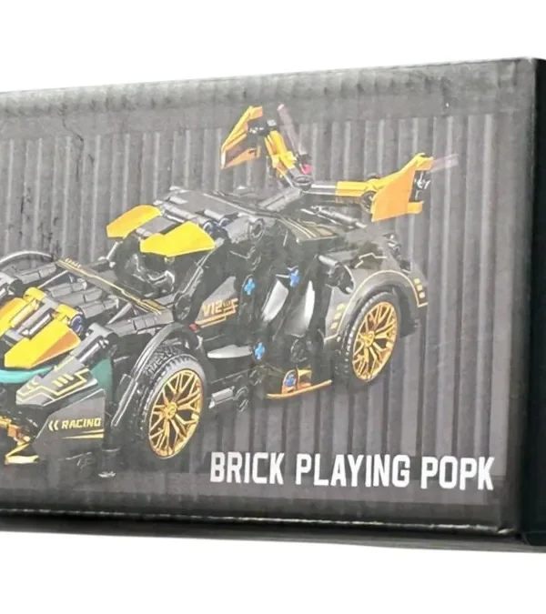Konstruksiya Cyber Sport Avtomobil – Sarı-Qara Model 300+ Hissə🏎️🧩 - Grido hədiyyə mağazası