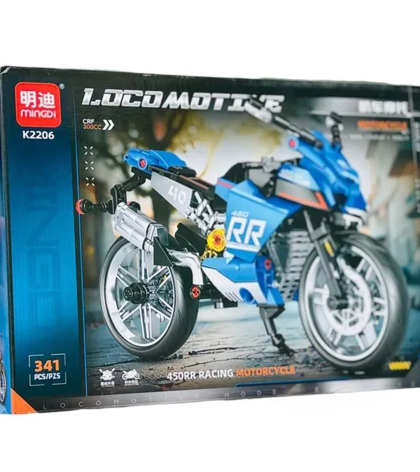 Konstruksiya Motosiklet Seti Mavi 341 Hissə🏍️🧩 - Grido hədiyyə mağazası