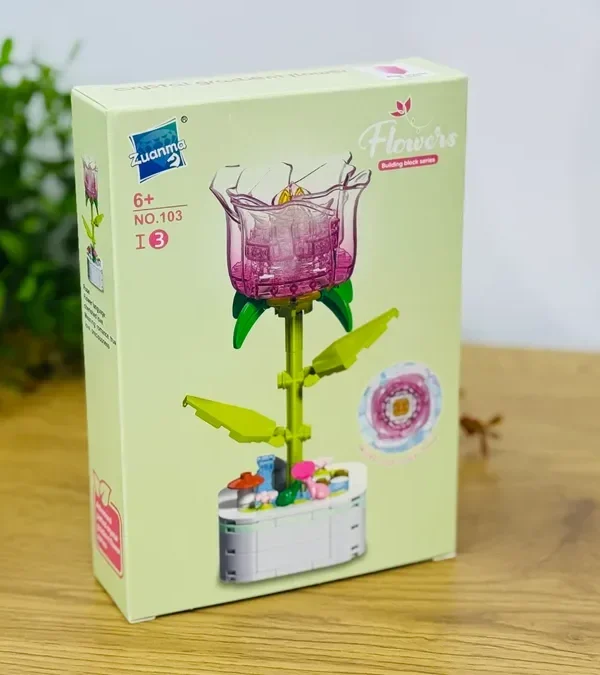Kristal Qradient Qızılgül Konstruksiya Dəsti (150+ Hissə) 103-N3 - Grido hədiyyə mağazası