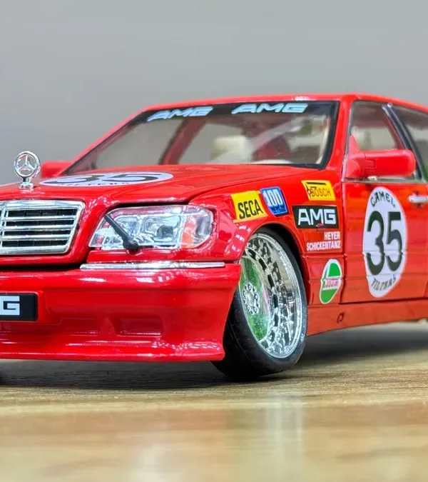 Mercedes-Benz AMG Qırmızı Yarış Modeli – Metal Maket - Grido hədiyyə mağazası