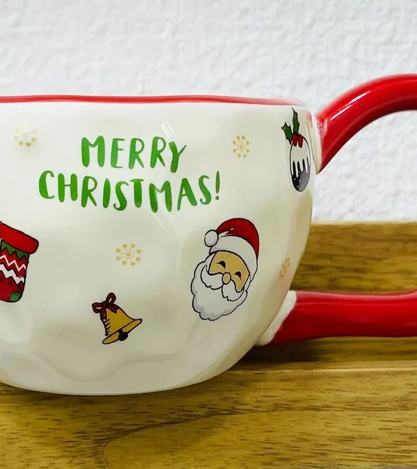 Merry Christmas Qırmızı Ağ Fincan Yeni il - Grido hədiyyə mağazası