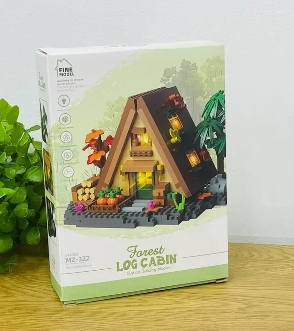 Meşə Evi Konstruksiya Dəsti (Forest Log Cabin MZ 322) – 700+ hissə - Grido hədiyyə mağazası
