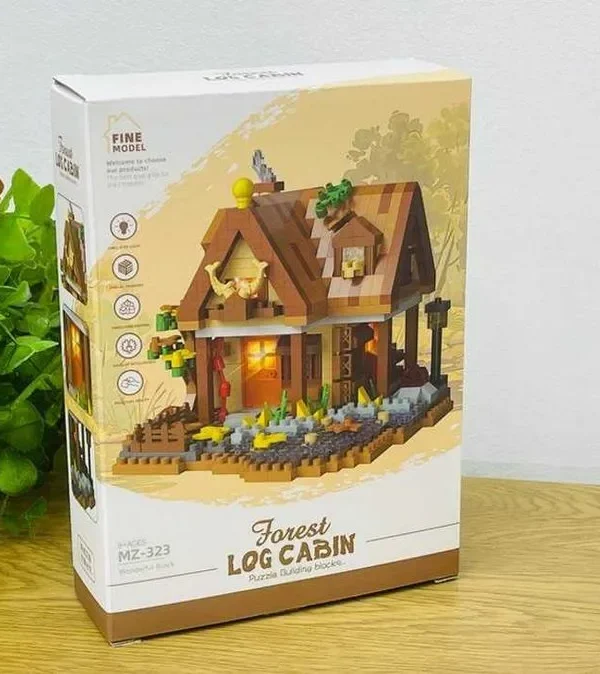Meşə Evi Konstruksiya Dəsti (Forest Log Cabin MZ 323) – 700+ hissə - Grido hədiyyə mağazası