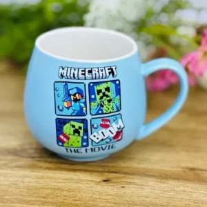 Minecraft Temalı Mavi Keramika Fincan ☕⛏️ - Grido hədiyyə mağazası