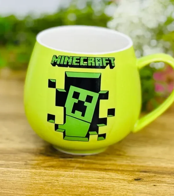 Minecraft Temalı Yaşıl Keramika Fincan ☕⛏️ - Grido hədiyyə mağazası