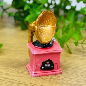 Mini Çəhrayı Qramafon Suvenir 9 x 3,5 Sm - Grido hədiyyə mağazası