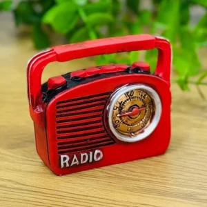 Mini Qırmızı Radio Suvenir 8 x 7 Sm - Grido hədiyyə mağazası