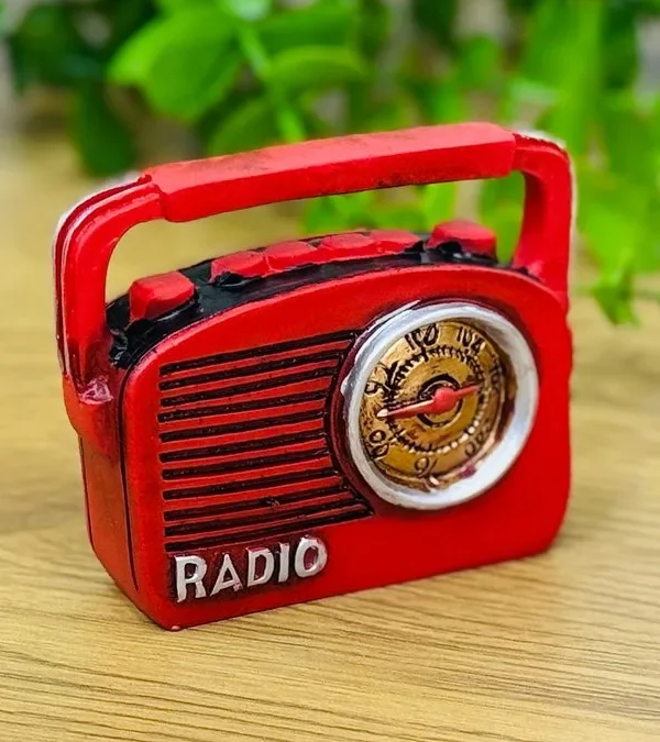 Mini Qırmızı Radio Suvenir 8 x 7 Sm - Grido hədiyyə mağazası