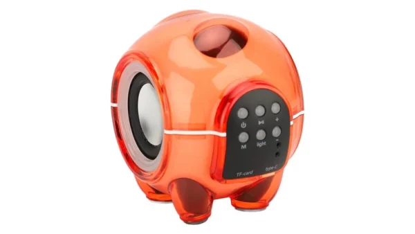 Mini Şəffaf Qırmızı Bluetooth Dinamik - Grido hədiyyə mağazası