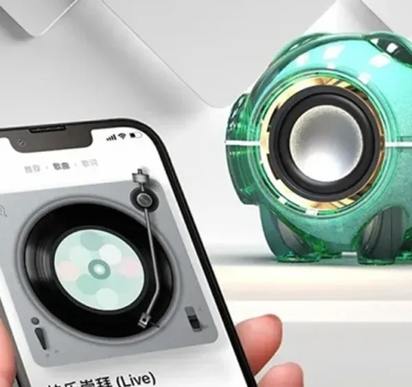 Mini Şəffaf Yaşıl Bluetooth Dinamik - Grido hədiyyə mağazası