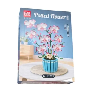 Orkideya Konstruksiya Gül Seti Mavi Güldanlı 816 Hissə🌸🧩 - Grido hədiyyə mağazası