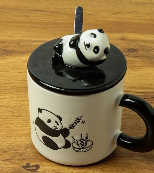 Panda Fincan və Qaşıq Dəsti 6954 - Grido hədiyyə mağazası