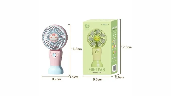 Pişik Çəhrayı Mini Sərinkeş Fan Dairə Başlıq CS1389 - Grido hədiyyə mağazası