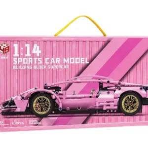 Porsche Çəhrayı Supercar Konstruksiya Dəsti – 1280 Hissə 1:14 - Grido hədiyyə mağazası