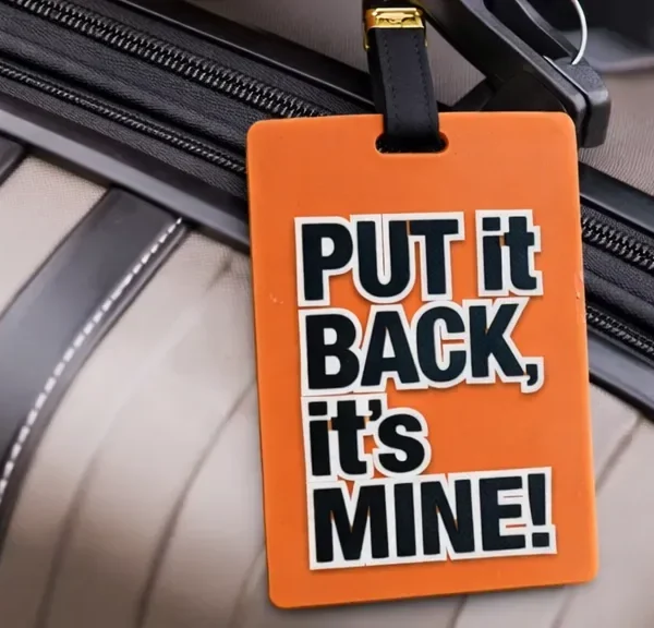 “PUT IT BACK, IT’S MINE!” Çamadan Etiketi - Grido hədiyyə mağazası