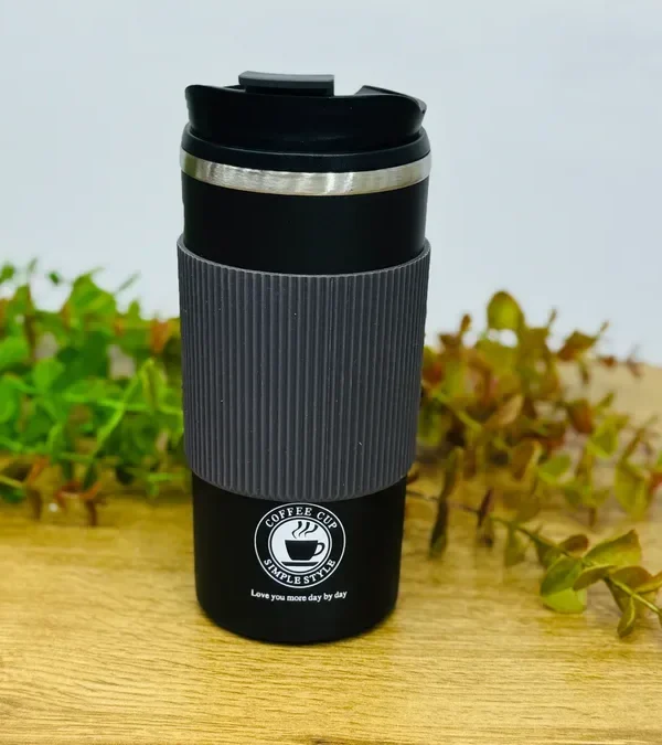 Qara Premium Termos Rezinli 500 ml 1738 - Grido hədiyyə mağazası