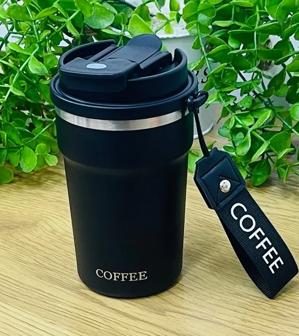 Qara Rəngli Termos Fincan 400 ml - Grido hədiyyə mağazası