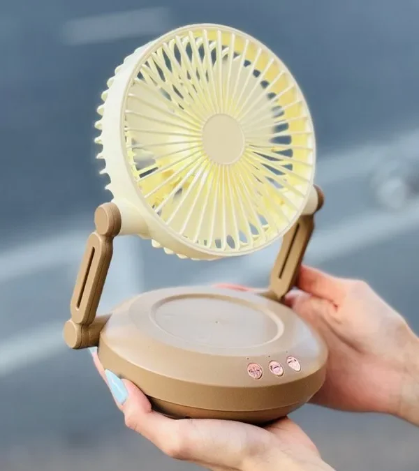 Qatlanan Masaüstü Fan Qəhvəyi 🌬️ - Grido hədiyyə mağazası