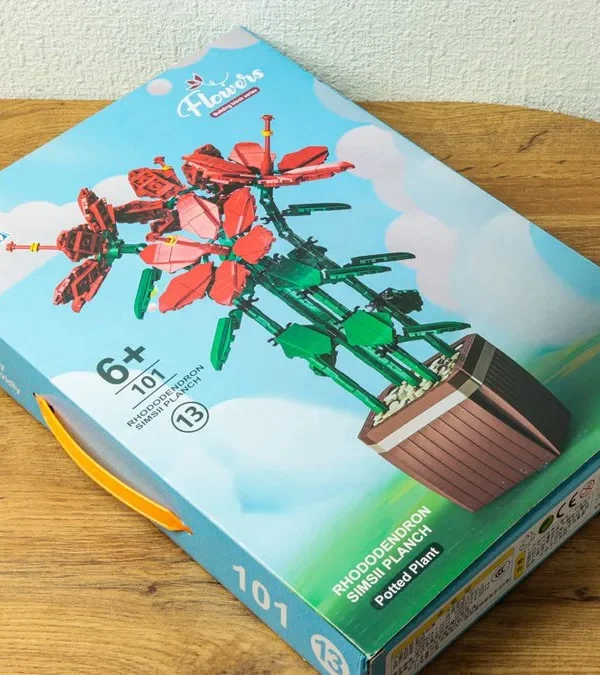Qırmızı Rhododendron Konstruktor Gül Seti 101-13 - Grido hədiyyə mağazası