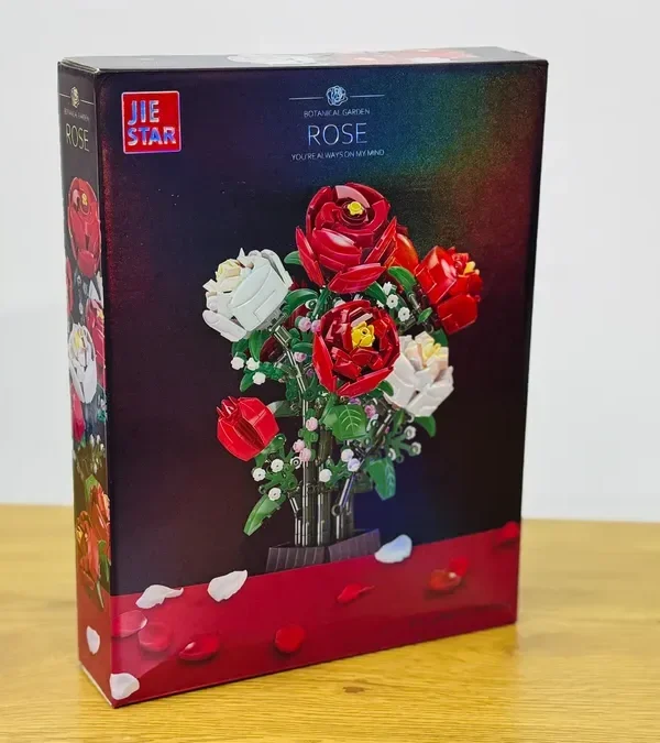 Qızılgül Buketi Konstruksiya Dəsti 818 Hissə 🌹 - Grido hədiyyə mağazası