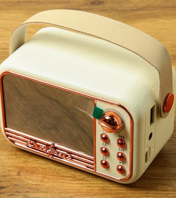 Retro Bluetooth Dinamik (Saat Ekranlı) - Grido hədiyyə mağazası