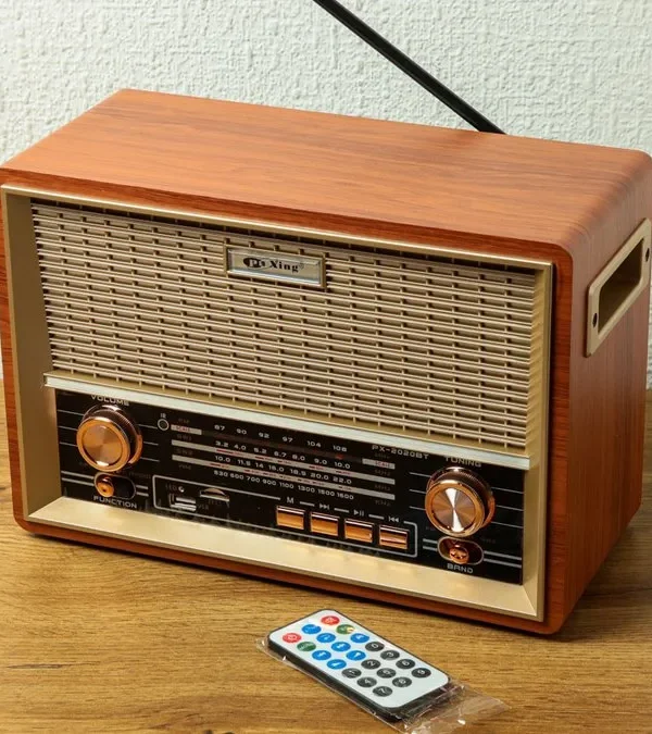 Retro Bluetooth Radio – Taxta Korpuslu Dinamik - Grido hədiyyə mağazası
